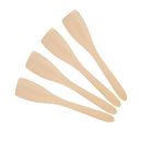 Set of 4 x 12" (300mm) Beechwood Wooden Flat Spatula, Ideal for Cooking, Baking, Decorating, Engraving