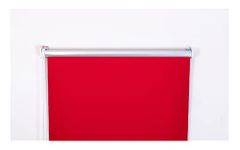 Blackout Roller Blinds for window shades - Black out Thermal Insulated UV Protection - Easy Fit Home Office windows Blind - Trimmable Fabric Child-safe Durable fittings Red(W 90cm x L 165cm)