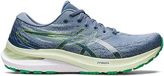 ASICS Men's Gel-Kayano 29 Running Shoes, Steel Blue/Lime Zest, 7 UK (1011B440.403), Steel Blue Lime Zest, 8 US