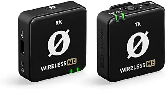 RØDE Wireless ME Ultra-Compact Wireless Microphone System with Built-in Microphones, GainAssist Technology and 100m Range for Filmmaking, Interviews and Content Creation