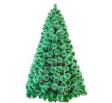 Christmas Tree Snow Pine Needle Christmas Tree with 20 Ornaments Combo - Imported - 3 Feet Snow Pine Plastic Stand