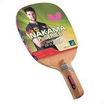 Butterfly Nakama P-6 Table Tennis Racket with 2 Balls - Japanese Penhold Blade - Flextra 1.7mm - ITTF Approved