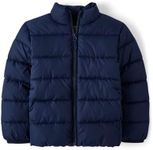 The Children's Place Boys' Big Kid Medium Weight Puffer Jacket, Wind, Water-Resistant, Tidal