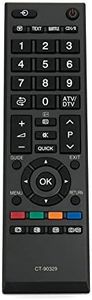 ALLIMITY CT-90329 Replaced Remote Control for Toshiba TV 42SL700A 32SL700A 26SL700A 22AV700A 26AV700A 32AV700A RV700A RV600A RV550A