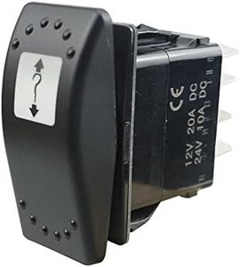 5 Pin Winch Switch Amber LED Light 710002052, Fit for Can-am 2011-2020 Defender Commander Maverick Traxter, Self-Locking Function Rocker Switch Electrical Winch Switch 20A 12V On Off On