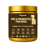 OZOPAW Pre & Probiotics for Dogs 150g | 9B CFU with Digestive Enzymes | Supports Digestion, Firmer Stools & Gut Balance | Helps Reduce Gas, Bloating, Skin Allergies, Scratching & Paw-Licking
