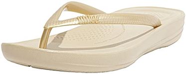 Fitflop Women's iqushion Ergonomic flip-Flops, Gold Gold 010, 4 UK
