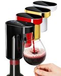 Fathers Day Gift|World Cup Viewing Party Supplies,5-in-1 Electric Wine Decanter & Smart Liquor Dispenser,Automatic Aerator&Pourer with 1-999ml Precision Dosing|Gift for Men,Dad,Whiskey Lovers(Black)