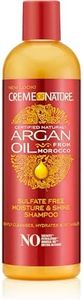 Creme of Nature Argan Oil, Shampoing Hydratant à l’Huile d’Argan du Maroc, Shampooing Nettoyant et Nourrissant, Soin des Cheveux Bouclés Frisés Crépus, Sans Sulfates - Flacon de 354ml