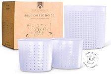 Hard Cheese Moulds for Cheese Making - Set of 3 Quality Italian Baskets to Press Cheddar Gouda Gorgonzola at Home