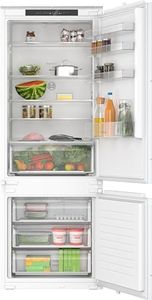 Bosch Elettrodomestici KBN965SE0 Serie 2, Frigorifero combinato da incasso, NoFrost, VitaFresh XXL: Spazio ampio per i tuoi cibi freschi, app Home Connect, Luce LED, 193.5 x 69.1 cm, cerniera a traino
