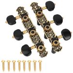 Vintage String Tuners, Acoustic Guitar 1:18 Tuners Tuning Keys Pegs With 2Pcs Machine Heads Replacement Parts For Your Classic Guitar for Guitarists(3L 3R)