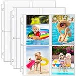 MaxGear Photo Sleeves for 3 Ring Binder - (3.5 x 5, 30 Pack) for 240 Photos, Archival Photo Pages Photo Album Pages Photo Sheet Protector Refill Pages 8.5 x 11, 4 Pockets Per Page Holds 8 Pictures