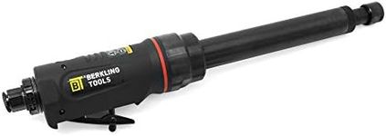 Berkling Tools BT 6321-12 | 12" Extra Long Extension 1/4“ Straight Air Die Grinder, Professional Grade Heavy Duty Variable High Speed (Straight, 12" Extension)