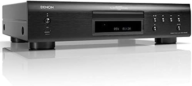 Denon DCD-900NE CD Player with Advanced AL32 Processing Plus & Integrated USB Port, Supports Hi-Res Formats - CD, CD-R/RW, MP3, DSD & More, Pure Direct Mode, Vibration-Resistant Design