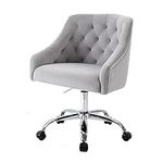 RIDFY Velvet Home Office Chair,360°
