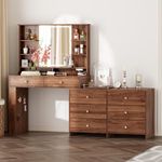 Ieejdn Makeup Vanity Desk with Mirr