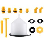 Hoadoek 15PCS/Set Car Radiator Coolant Filling Funnel Kit Spill Proof Cooling System Tool Filling Funnel Spout Pour Oil Tool, 500257386