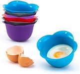 Kitzini Poached Egg Cup. Egg Coddler 8 Set. BPA Free. Microwave Egg Poacher. Nonstick Egg Pod Perfect Silicone Egg Poacher. Easy to Use & Clean. No Mess. 8 Silicone Egg Molds. Dishwasher Safe