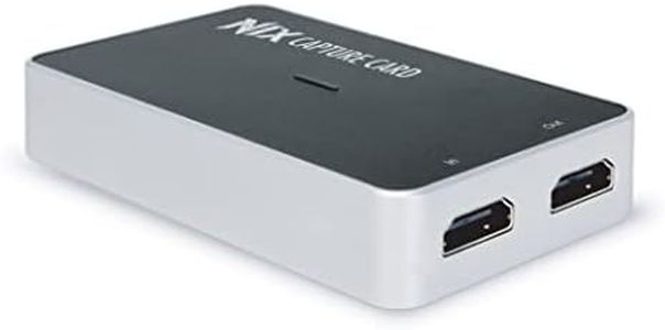 Plugable HDMI Video Capture Card, USB 3.0 or USB C, Record, Stream and Go Live with DSLR, 1080P 60FPS with HDMI Pass Through - Compatible with Windows, Mac OS, Linux, OBS Streaming