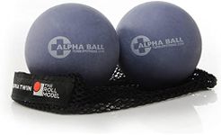 Tune Up Fitness ALPHA Twin Massage Therapy Balls, Foam Roller Replacement, Improve Mobility, Relieve Pain, Alleviate Stress, Improve Posture, Myofascial Release, Trigger Point Therapy