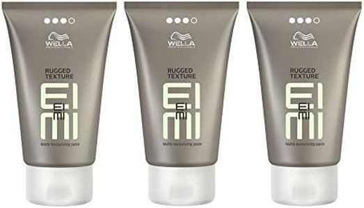 Eimi Lot de 3 tubes de pâte texturisante mate professionnelle Wella Rugged Texture 75 ml (nouvelle version du Rugged Fix)