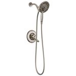 Delta Linden 17 Series Dual-Function Shower Trim Kit with 2-Spray In2ition 2-in-1 Hand Held Shower Head with Hose, Stainless T17294-SS-I (Valve Not Included)