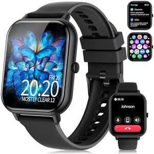 Smartwatch Donna Uomo,1.83" Orologio Smartwatch con Effettua/Risposta Chiamate， Sonno/SpO2/Cardiofrequenzimetro/Contapassi, 110+ Modalità Sportive, IP68 Impermeabile Fitness Tracker per iPhone&Android