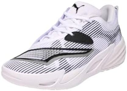 Puma, Unisex-Adult, All-Pro Nitro™ 2, White-Black, Basketball Shoe, 9UK, (31230703)