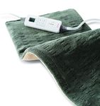 Sunbeam 2013-912 Xpress Heat Microplush Heating Pad for Quick Pain Relief, Extra Large (12" x 24"),Olive by Sunbeam