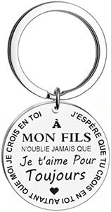Cadeau Fils Porte Clés Homme Cadeau D'anniversaire Garçon Enfant Je T'aime Mon Fils