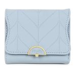 Niwlix Leather Small Wallet For Women Slim Mini Wallet Fashion Card Coin Small Clutch Wallet For Women, Wallet For Girls (Blue)