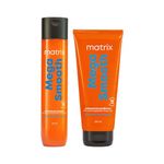 MATRIX Mega Smooth Shampoo(350ml) and Conditioner (200ml) Combo with Shea Butter | Max Smoothness for 4 Days | Used by 1 Lakh Hairstylists* | For All Hair Types | Paraben Free