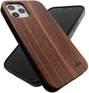 Loam & Lore Wood Phone Case Walnut Compatible with iPhone 12 and iPhone 12 Pro | Walnut Plant Based and Sustainable Zero Waste Plastic Free Vegan Wooden Protective Phone Cover