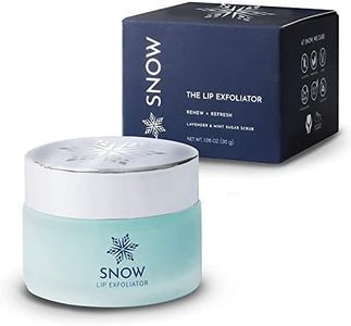 SNOW Lip Exfoliating Sugar Scrub - Lip Scrub Exfoliator for Plump & Soft Lips - Lip Care Product with Jojoba Oil - Moisturize Dry Lips - Lip Care Kit Essential - Lavender & Mint