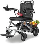 Aotedor Electric Wheelchair for Adults, 500W Motor All-Terrain Foldable Power Motorized Wheelchairs, Airline Approved Portable Travel Wheelchair with 15 Miles Long Range Lithium Battery