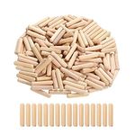 Wooden Dowels Pins, 100 PCS Dowel Rods for DIY and Furniture Woodworking (8mm*40mm)