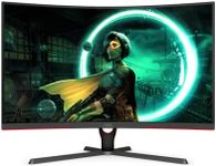 AOC 31.5" Super Curved 1000R 2K QHD, Free-Sync,1ms, 165Hz, HDR Ready, VA, 250nits, 2H1DP Earphone, Normal Stand, VESA 100X100mm