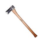 Hand-forged Hult splitting axe 705mm made of Swedish quality steel I Hultafors I Forged in Sweden I 2020g premium axe with hickory wood handle & incl. leather guard I Axe can be resharpened I 841740