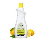 Vyom India Floor Cleaner Liquid, Lemongrass & Cedarwood Essential Oil Powered Eco Friendly Disinfectant Surface & Floor Wash Liquid, Child & Pet Safe, Herbal, Non Toxic & Plant based - 500ML