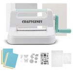 CraftGenes Manual Die Cutting Machine and Embossing Machine – 6'' Opening Size for Cardmaking, Scrapbooking, and DIY Crafts – Complete Set with A5 Die Cuts, Embossing Folders, and Plates