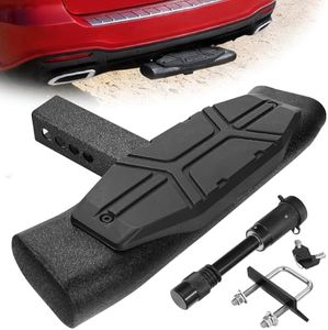 OTHOWE Trailer Hitch Step for 2" Hitch Receiver Universal Fit for Trucks SUV Car Van, Carbon Steel with Dual-Stage Black Powder Anti-Slip Tow Hitch Step