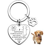 Kinwodon Dog Gifts for Women, Dog Keyring Gifts Dog Lover Gifts Dog Walker Gifts for Dog Owner Dog Mum Birthday Christmas Valentines