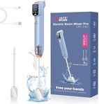 LET'S RESIN Upgraded Resin Mixer Pro,3-Speed Control Epoxy Mixer with AI Mode&HD Large Screen,Rechargeable Resin Mixer Electric for Epoxy Resin, Resin Casting, Molds, Soap Making(excluded mixer stand)