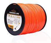 A ANLEOLIFE 5-Pound Commercial Square .095-Inch-by-1280-ft String Trimmer Line in Spool,with Bonus Line Cutter, Orange