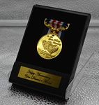 The Commemorative Coin Company 50th Golden Wedding Anniversary Medal in Display/Presentation Case. For Long/Distinguished Service and Bravery in the Field. Gift/Present Husband/Wife/Partner