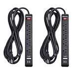 Cable Matters 2-Pack 6-Outlet Surge