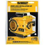 DEWALT Door Lock Installation Kit, C-Clamp Design, for Metal or Wood Doors, 2 Adjustable Bushings, Easy Installation (D180004)