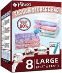 Hibag Space Saver Bags, Vacuum Storage Bags (8-Large)