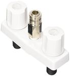 Valterra Phoenix Faucets by PF213247 Plastic Dual Handle 4" Faucet with Quick Connect - White